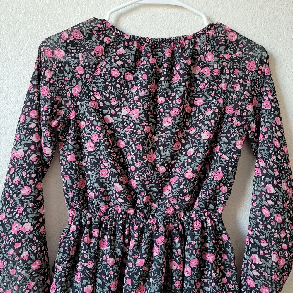 The Children's Place Girls Pink Floral Dress Size 10